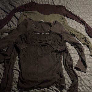 Set of 4 Long Sleeve Tops